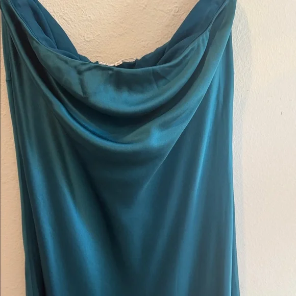 Reformation 💯 silk Teal Midi Dress - Picture 3 of 13